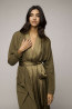 Satin Draped Short Robe