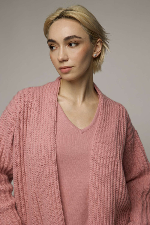 Heavy Ribbed Cardigan